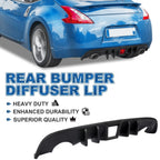 Matte Black Rear Bumper Lip Diffuser for Nissan 370Z (2009–2020)