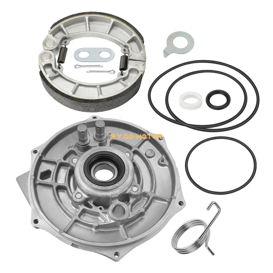 Rear Brake Panel w/ Shoes Seals Kit for Honda Foreman 500 TRX500FE/FM (2014–2019)