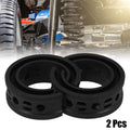 2X Black Coil Spring Rubber Buffer for Ford, Chevy (Universal D Type)