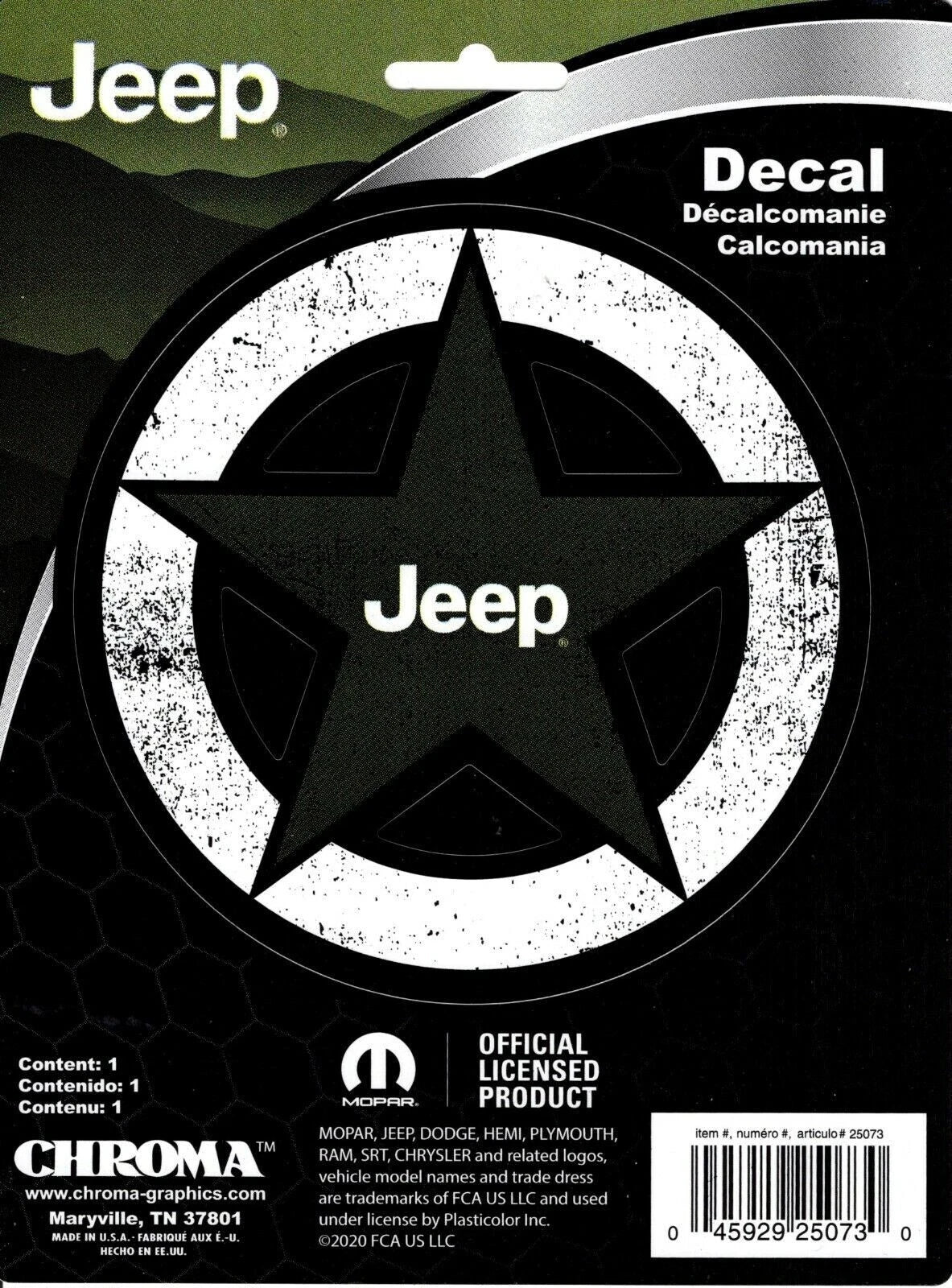 Chroma Graphics Decal for Jeep (25073)