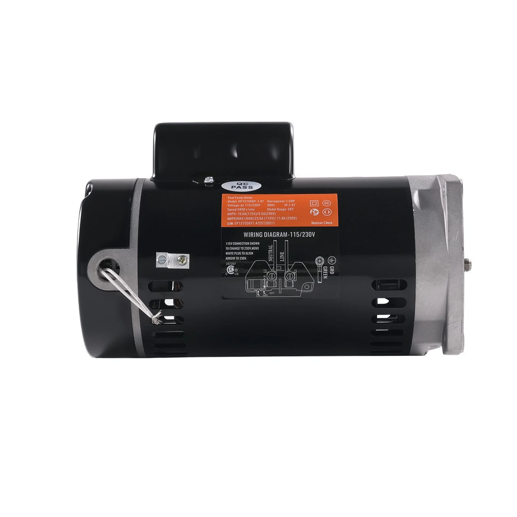 1.5HP Pool Pump Motor for Whisperflo B2842 SQ1152 EB842 (208/230V)