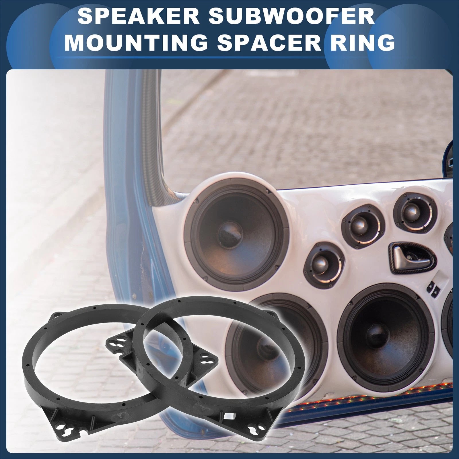2X Speaker Spacer Ring Adaptor for Toyota 6.5" Tweeter 