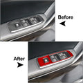 Carbon Fiber Window Lift Switch Panel Cover Trim for Ford Ranger Sport (2015–2022)