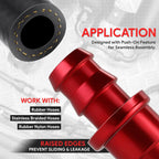 AN12 180 Degree Swivel Oil/Fuel Line Hose End Push-On Male Fitting