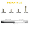 9" Short Black Antenna Mast for Chevy Silverado (2006–2021)