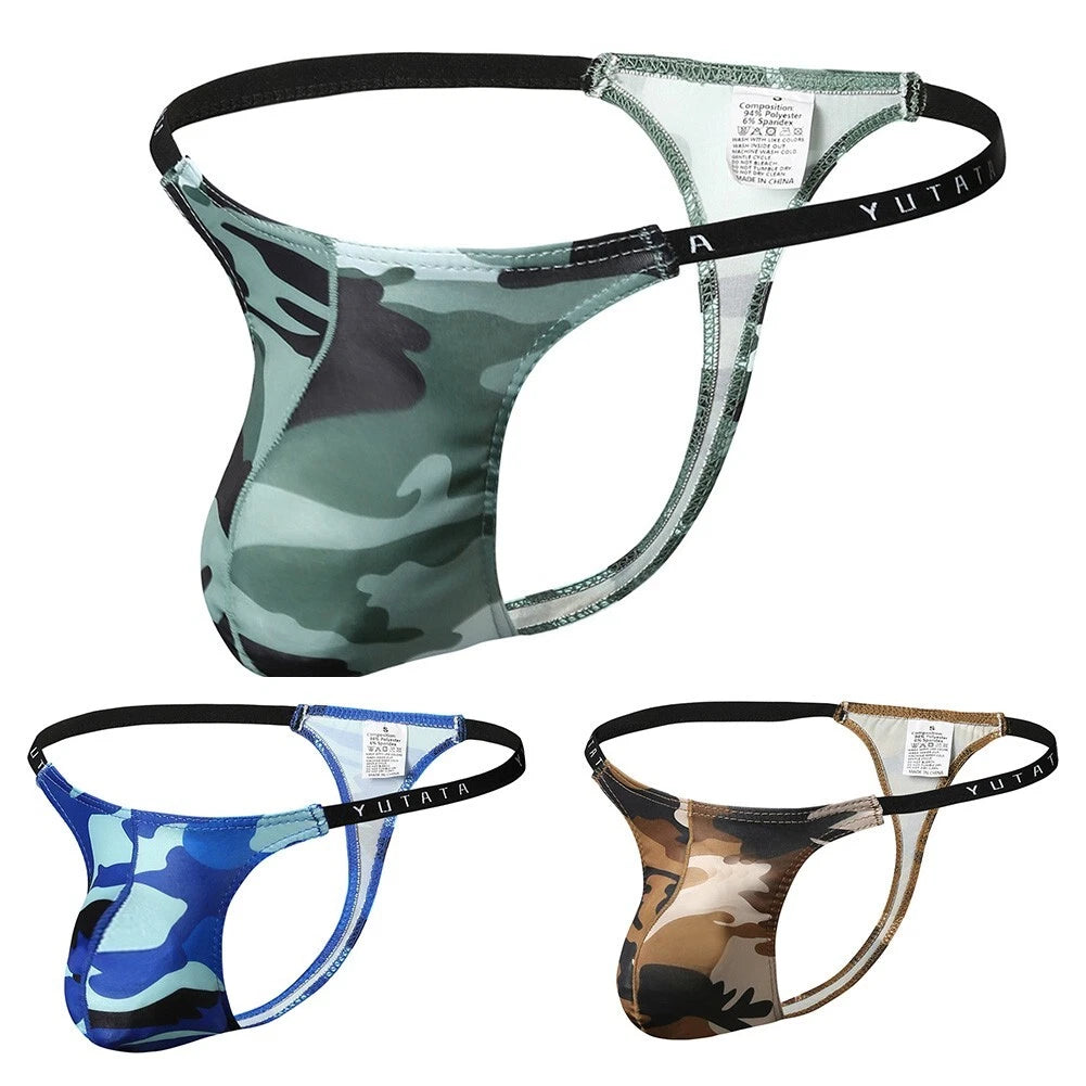 Camo Lovers' Delight Men's Low Rise Thong Underwear