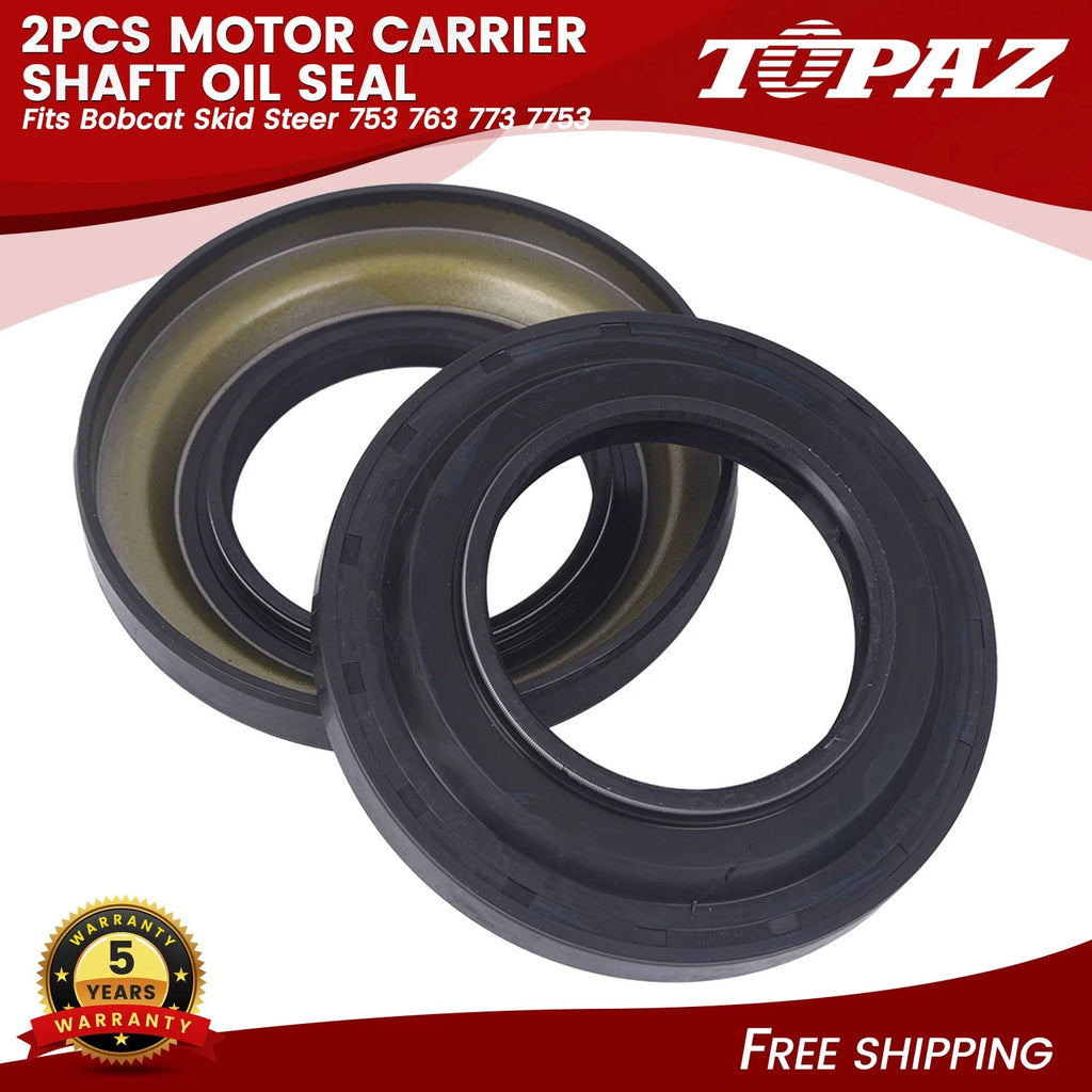 2X Motor Carrier Shaft Oil Seal for Bobcat Skid Steer (753–7753)