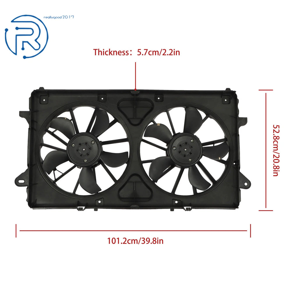 Dual Radiator Cooling Fan Assembly for Silverado Sierra 1500 2019–2020