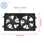 Dual Radiator Cooling Fan Assembly for Silverado Sierra 1500 2019–2020