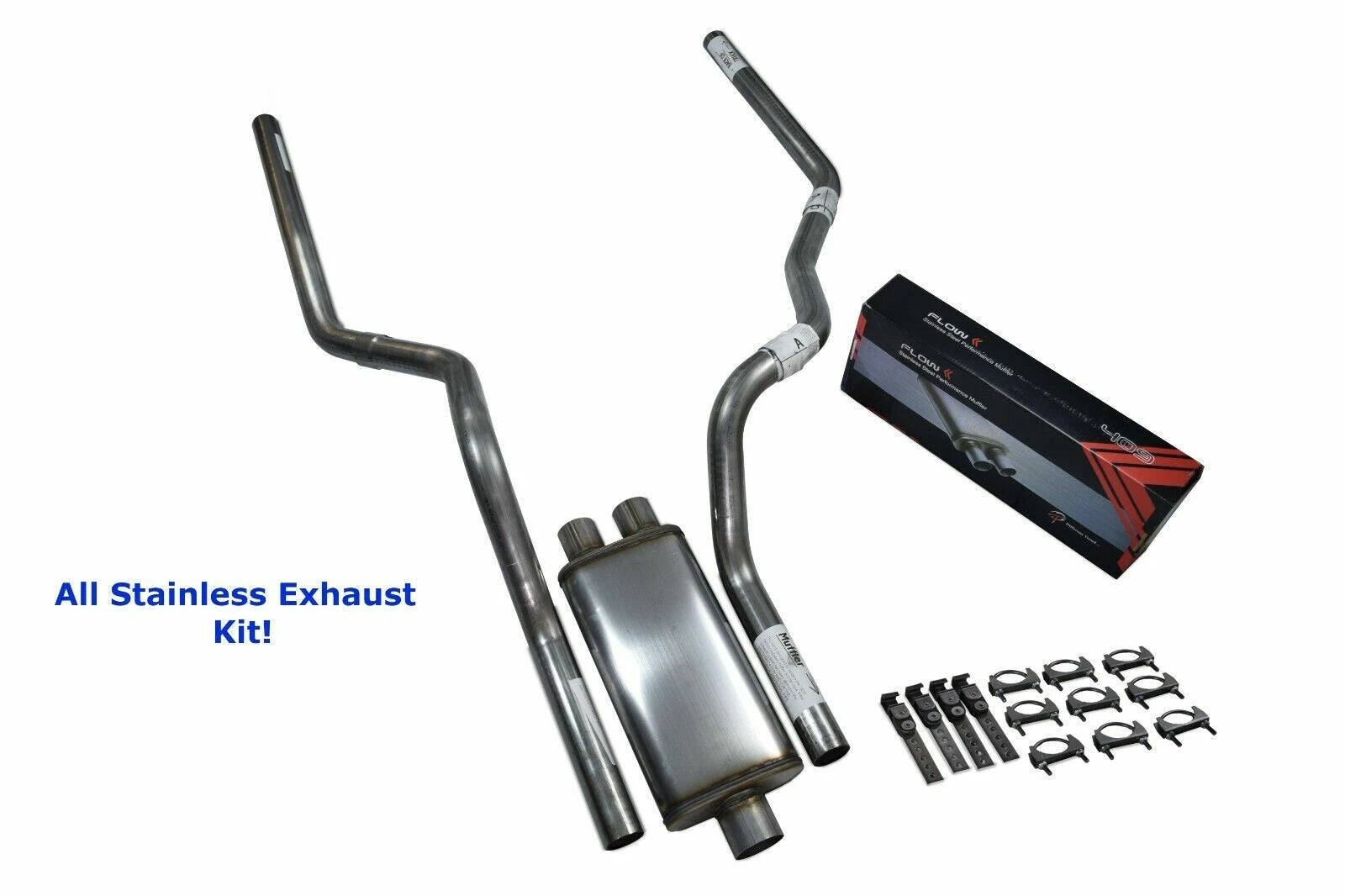 Dual Exhaust Kit for Ford F-150 (2004–2014) Mandrel Bend Stainless