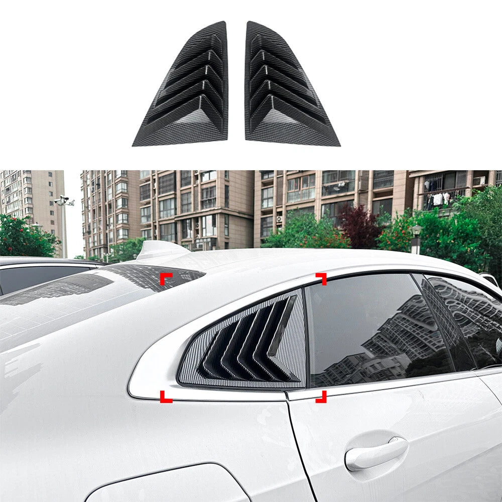 2PC Rear Side Window Louver Scoop Shade for BMW 2-Series F44 (2020–2023)