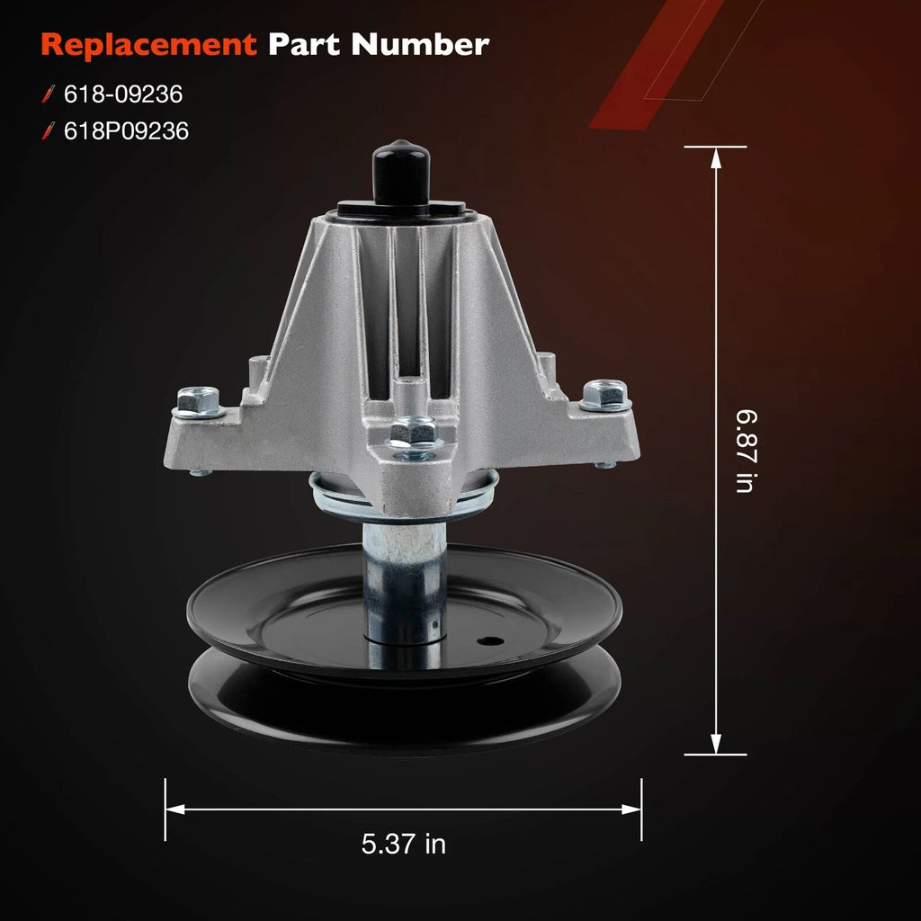 Mower Deck Spindle for Cub Cadet XT1-GT54, ZT1, Craftsman, MTD (54" Deck) 618P09236