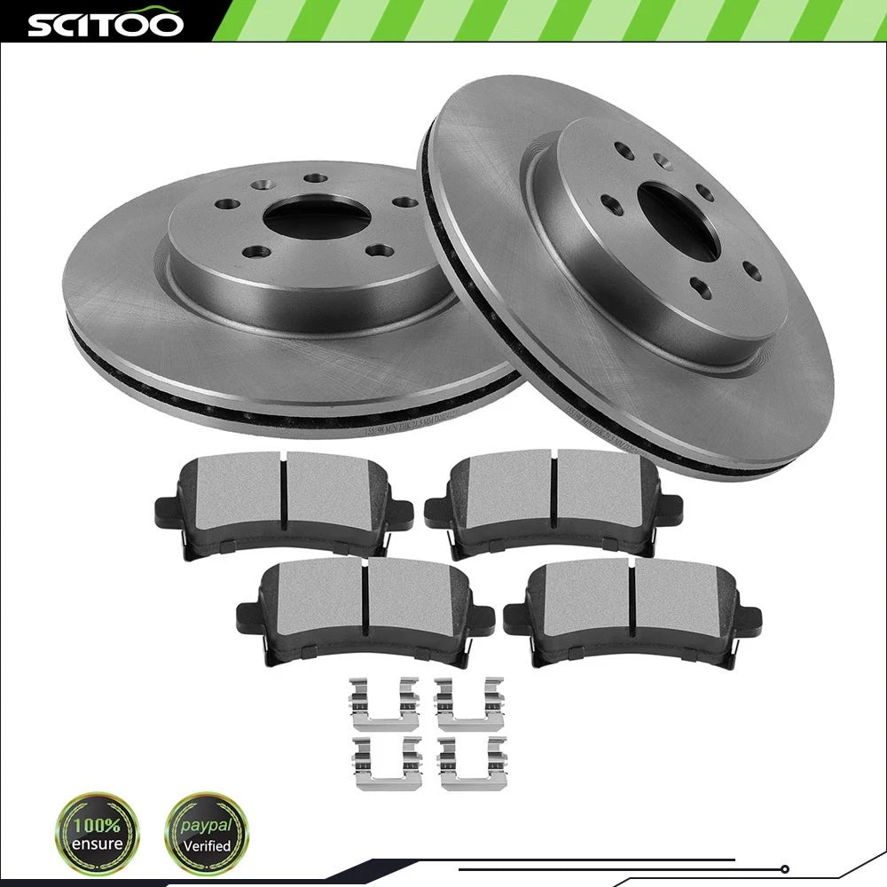 Rear Rotors Brake Pads for Buick Lacrosse Regal Saab 9-5 XTS Impala (2005–2020)