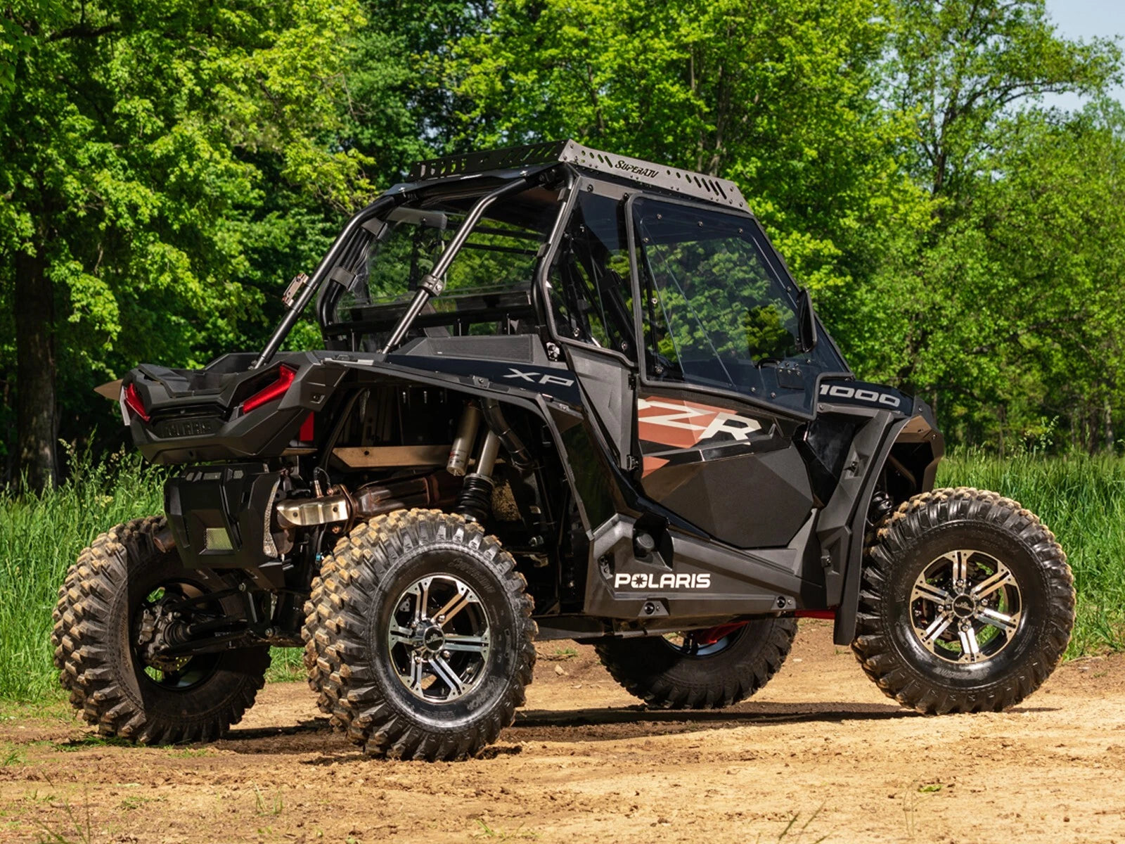 Upper Doors for Polaris RZR XP Turbo (2016–2021) - Super ATV Hard Cab Enclosure