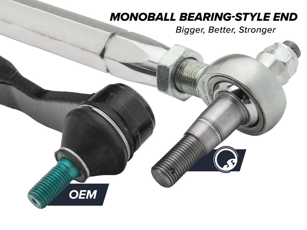 SuperATV Heavy-Duty Steel Tie Rod Kit for Polaris RZR XP (2024+)