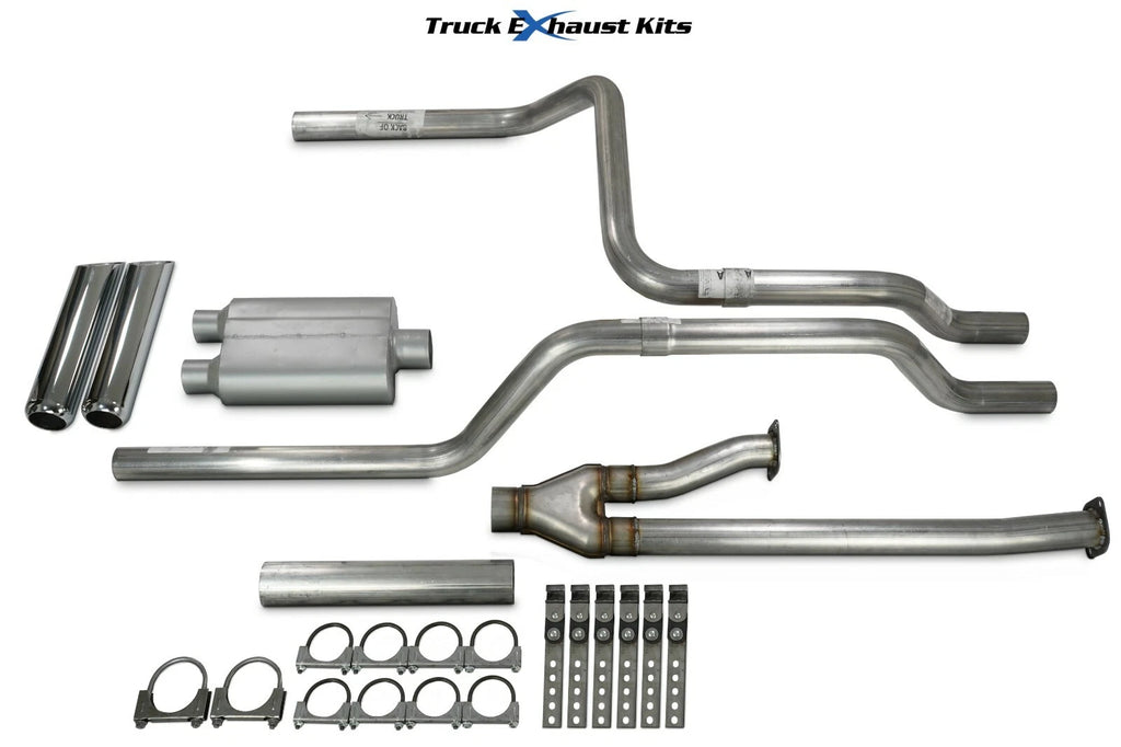 2.5" Dual Exhaust Kit for Toyota Tundra (2009–2013) - Chrome Tip
