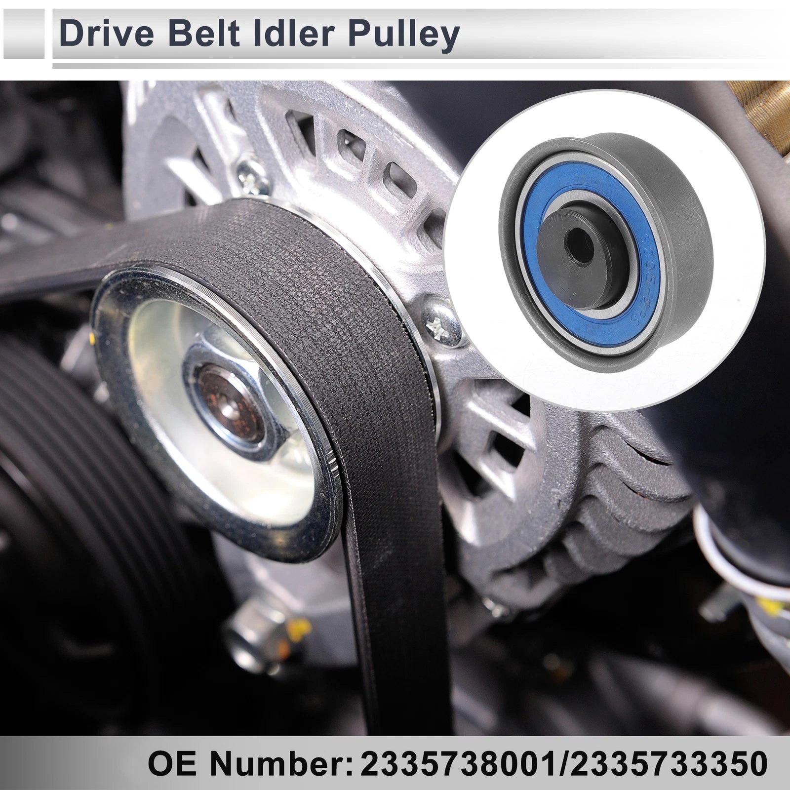Drive Belt Idler Pulley for Hyundai Santa Fe (2001–2004) No. 2335738001