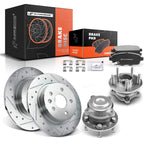 Rear Drilled Brake Rotors & Pads for Chevrolet Cruze (2013–2015)