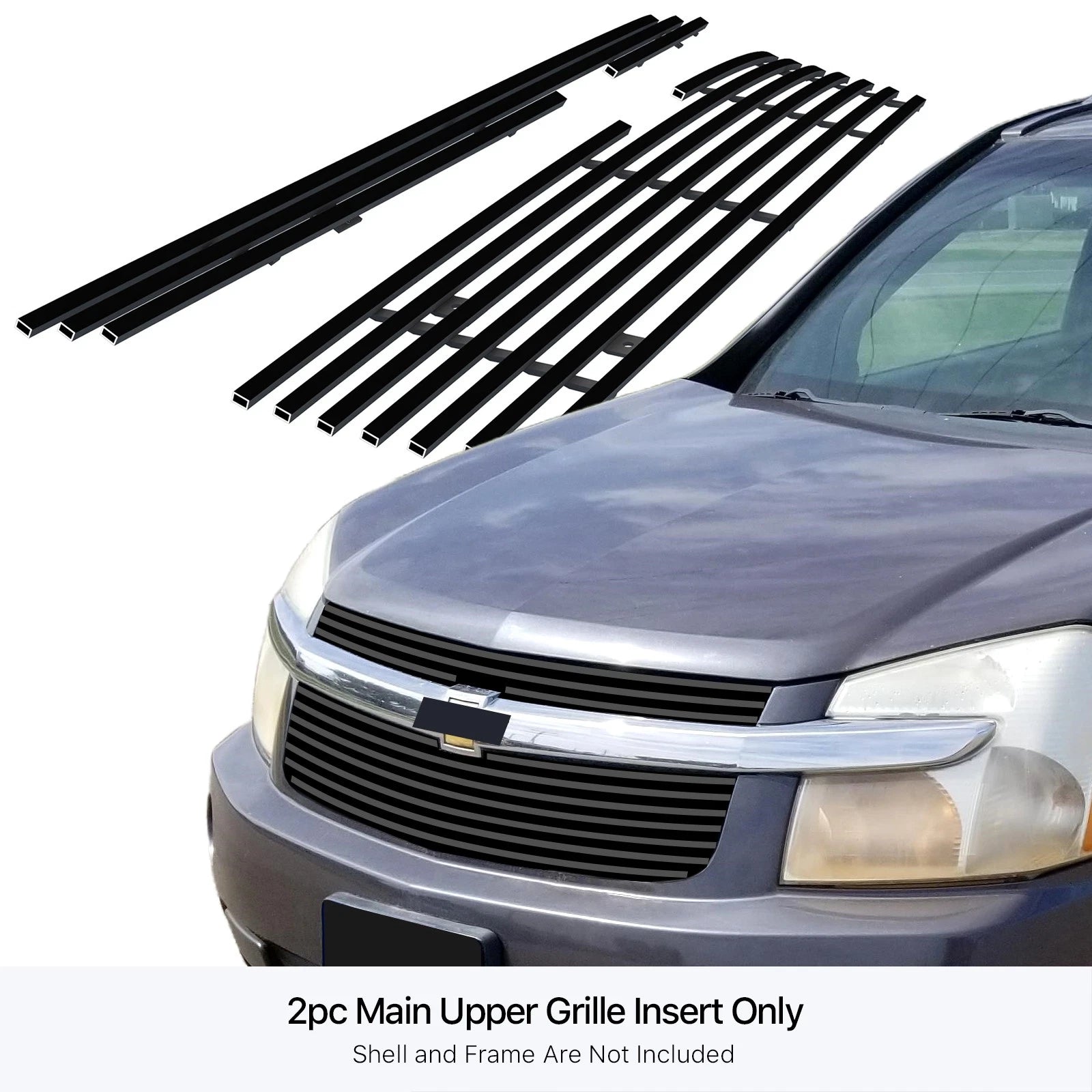 Black Billet Grille Insert for Chevy Equinox (2005-2009)