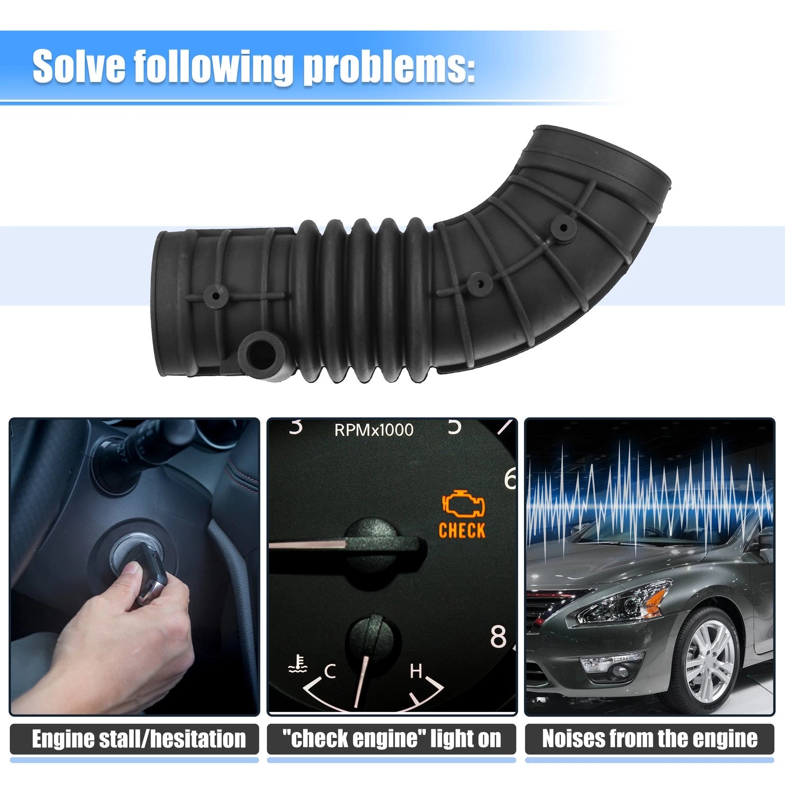 Engine Air Intake Hose Pipe No. 13711709754 for BMW 3 Series (1987–1991)