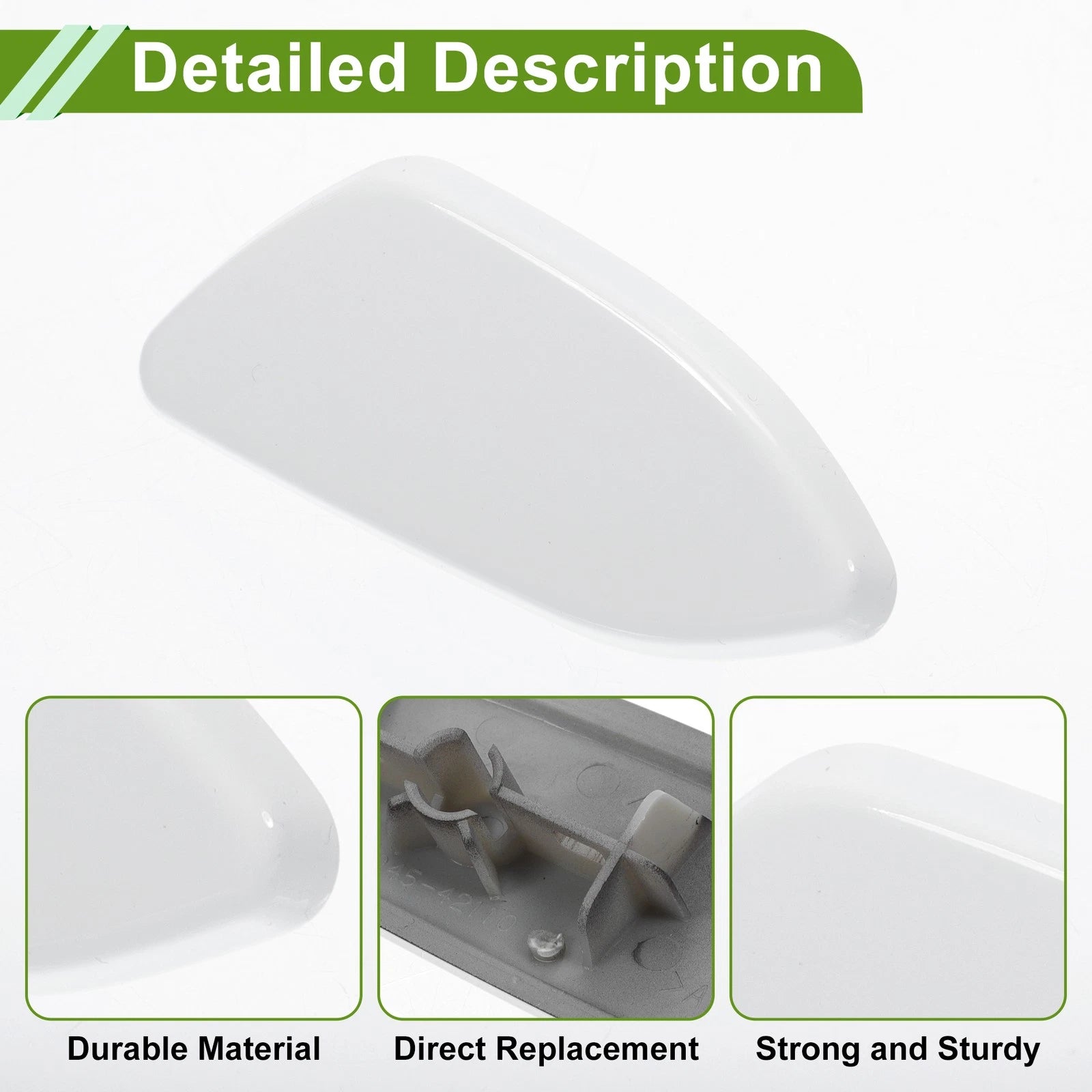 Front Left Washer Nozzle Cover Cap for Toyota Rav4 (2010–2012) 8504542110 White