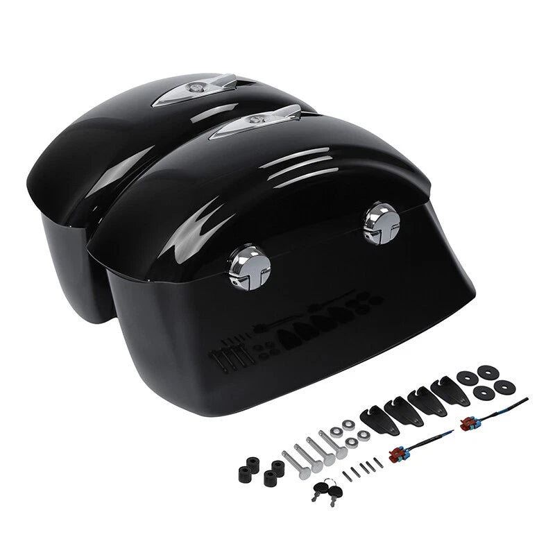 Hard Saddle Bag & Electronic Latch for Indian Chieftain Springfield (2014–2024)