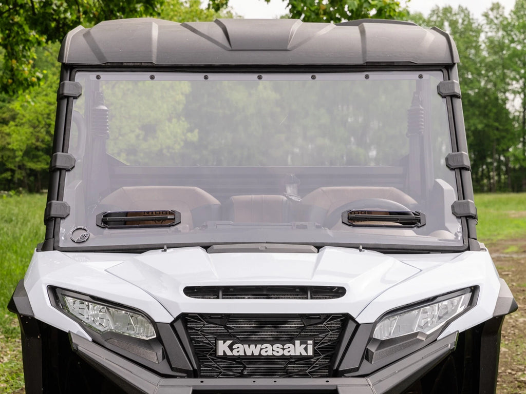 Scratch Resistant Vented Full Windshield for Kawasaki Ridge (2014–2023)