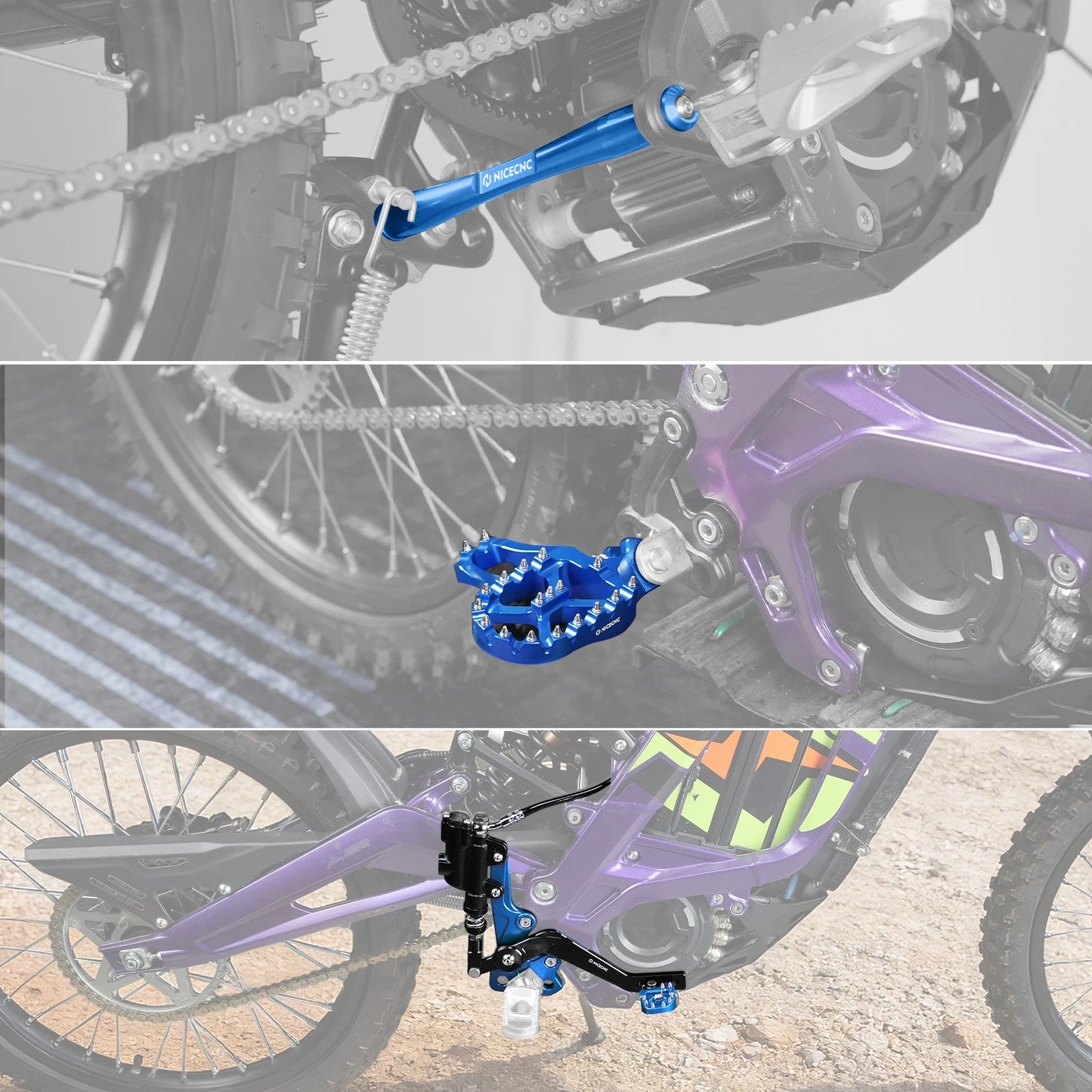 Hydraulic Foot Brake Footrest Support Brace for Surron Light Bee X S (2019–2023)