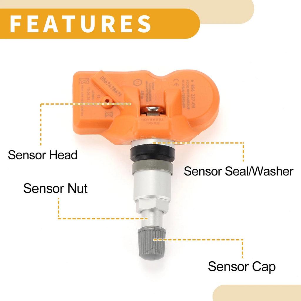 Tire Pressure Sensor for BMW M3 (2009–2013) No.36106856227 433MHz