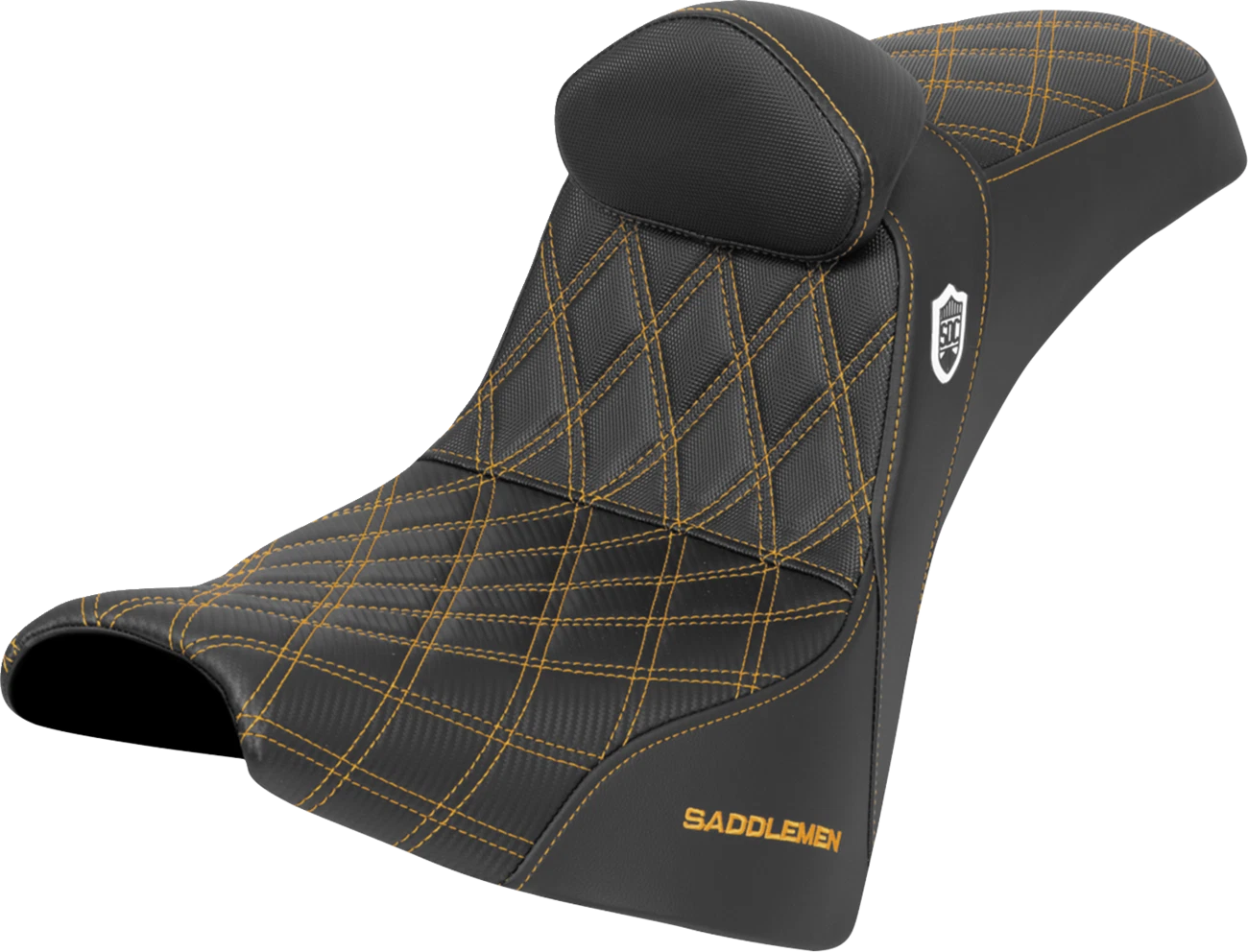 SADDLEMEN Pro Series SDC Performance Seat for Motorcycle (w/ Backrest)