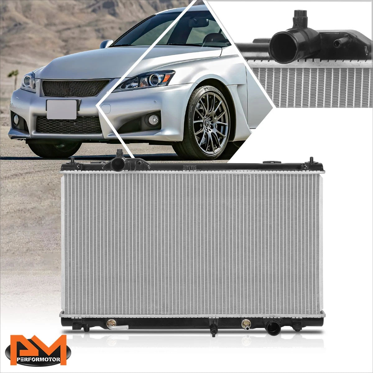 Aluminum Core Cooling Radiator for Lexus IS F (2008–2014) DPI-13056