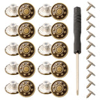 10X Metal Jeans Buttons 17mm Replacement Set DIY Repair Kit
