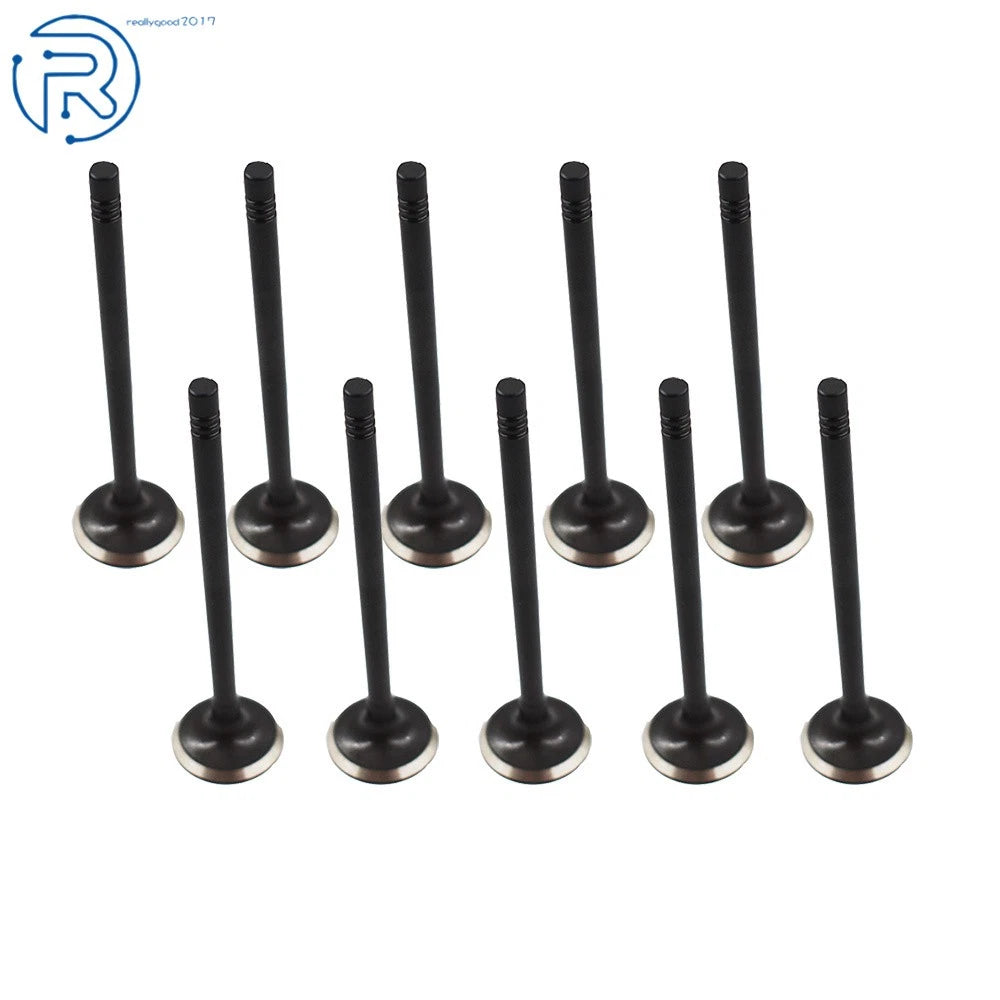 10pcs Exhaust Valve 6mm Stem for Volvo C30 C70 V70 S40 S60 XC60 S80 (1998–2008)