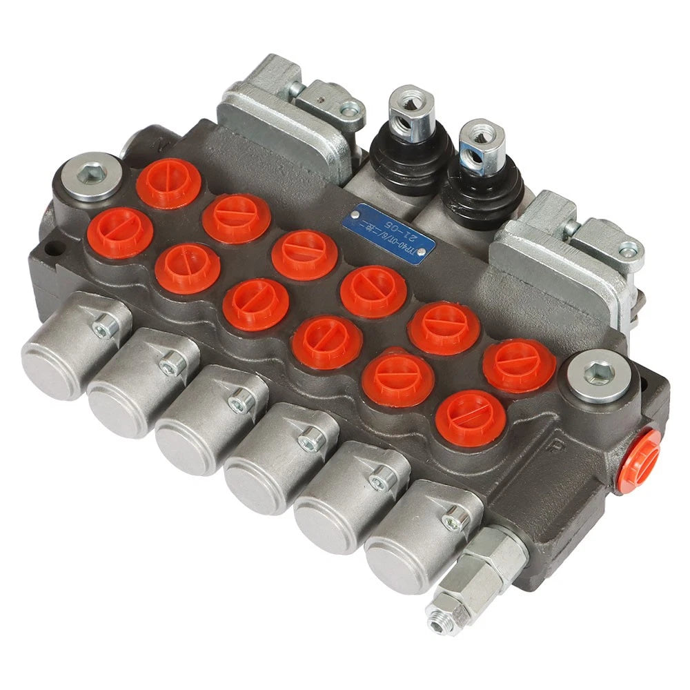 Directional Control Valve for Backhoe (11 GPM, 4 Joysticks, 6 Spool)