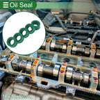 Set of 5 Oil Seal Rotary Shaft Seal 10x16x8mm High Pressure Green for Various Models