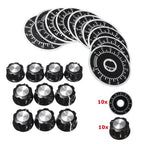 Rotary Potentiometer Knobs for 6mm Shaft (0-100 Scale)