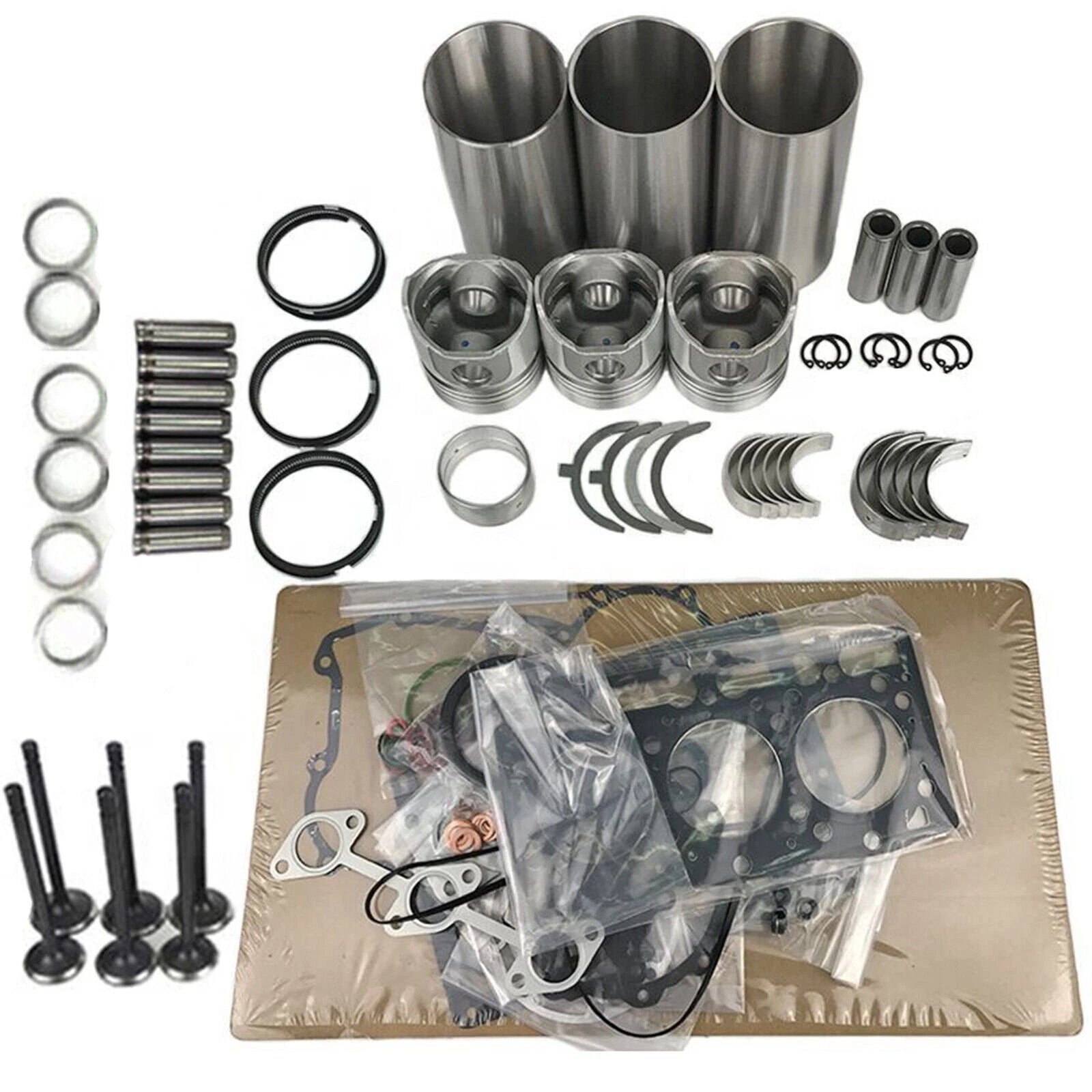 Overhaul Rebuild Kit with Oil Pump for Yanmar 3TNV76-NNS