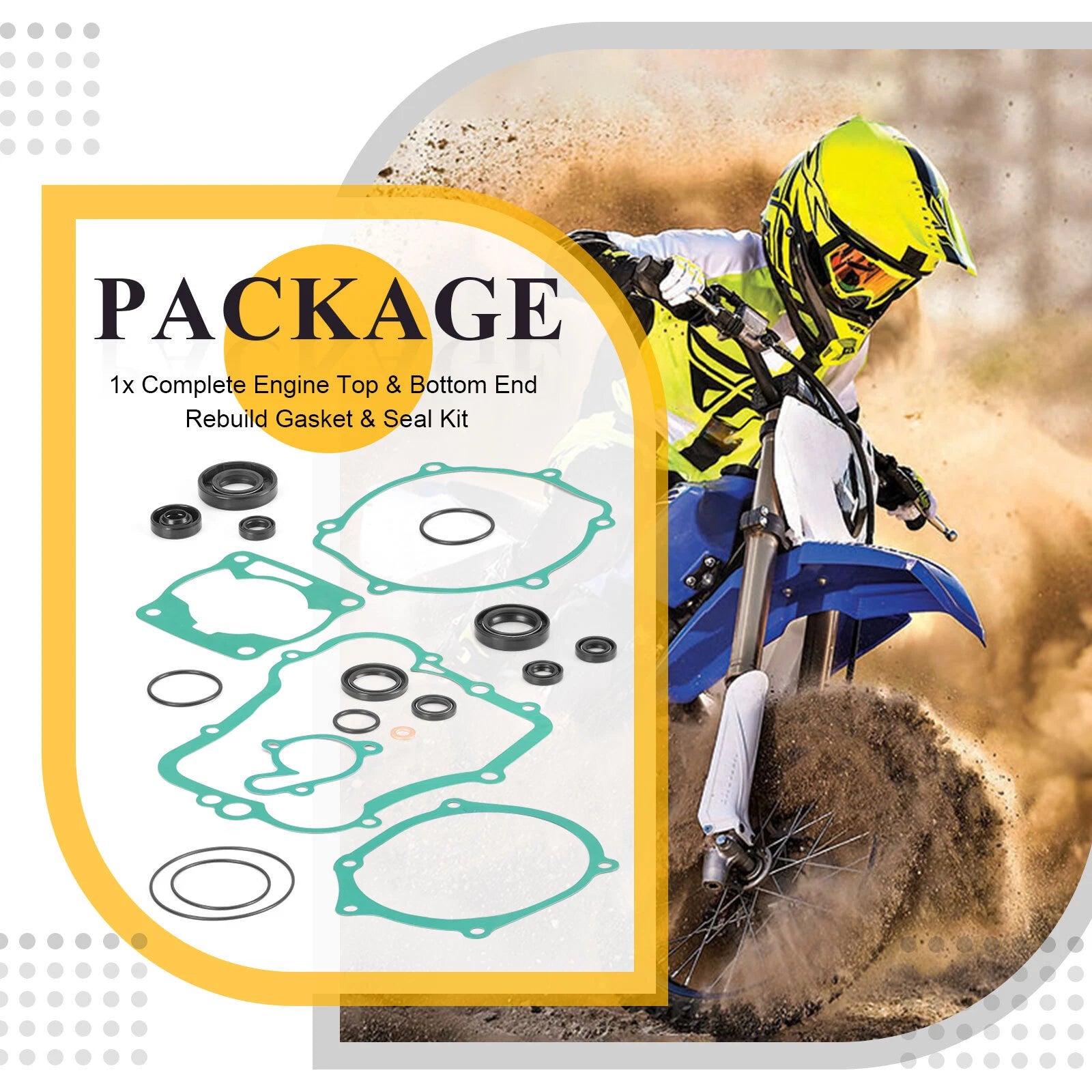 Top End Engine Rebuild Kit Gaskets Seal for Yamaha YZ85 (2002–2018)