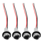 4x Connector Socket Bulb Bundle PigTail T15 Rubber Wedge LED