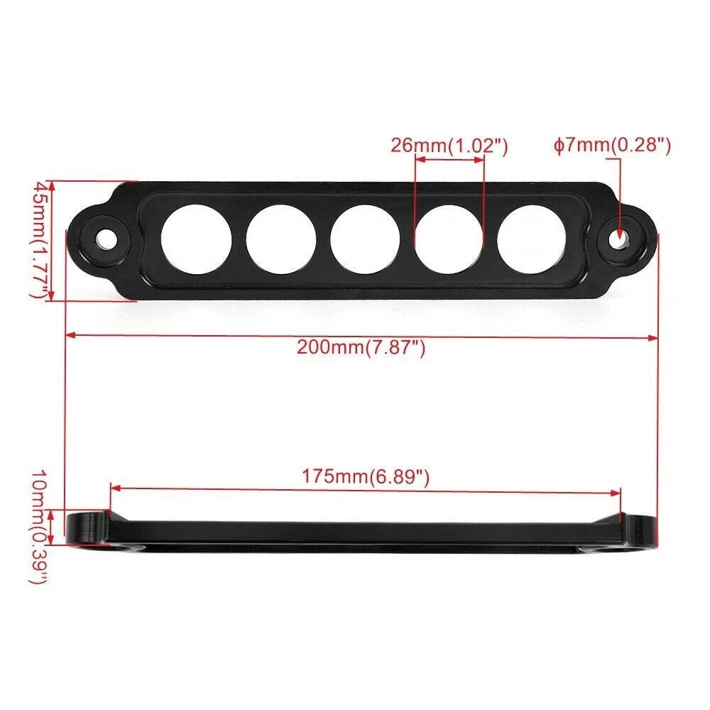 Aluminum Battery Fixed Bracket Tie Down Holder for Universal Applications
