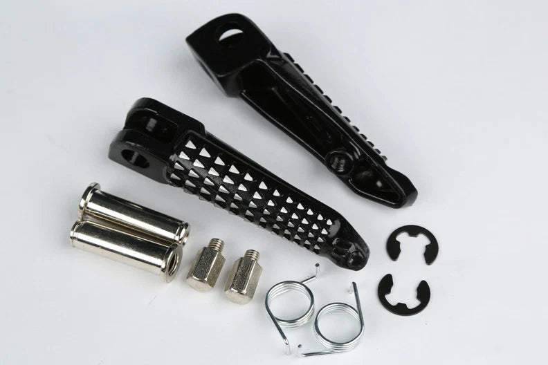 Front Driver Footrests Pegs for Kawasaki Ninja 650R EX650 (2006–2013)