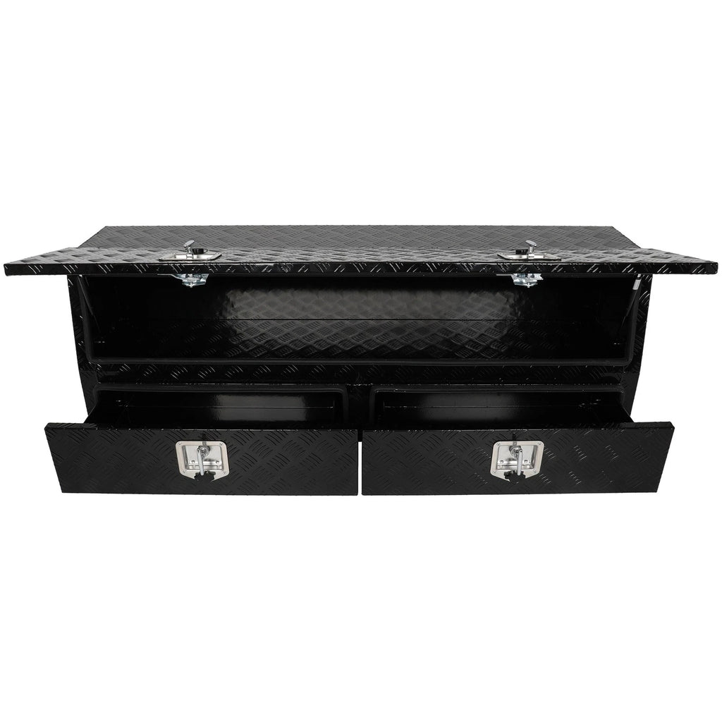 Set of 2 Aluminum Storage Tool Boxes for Truck