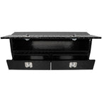Set of 2 Aluminum Storage Tool Boxes for Truck