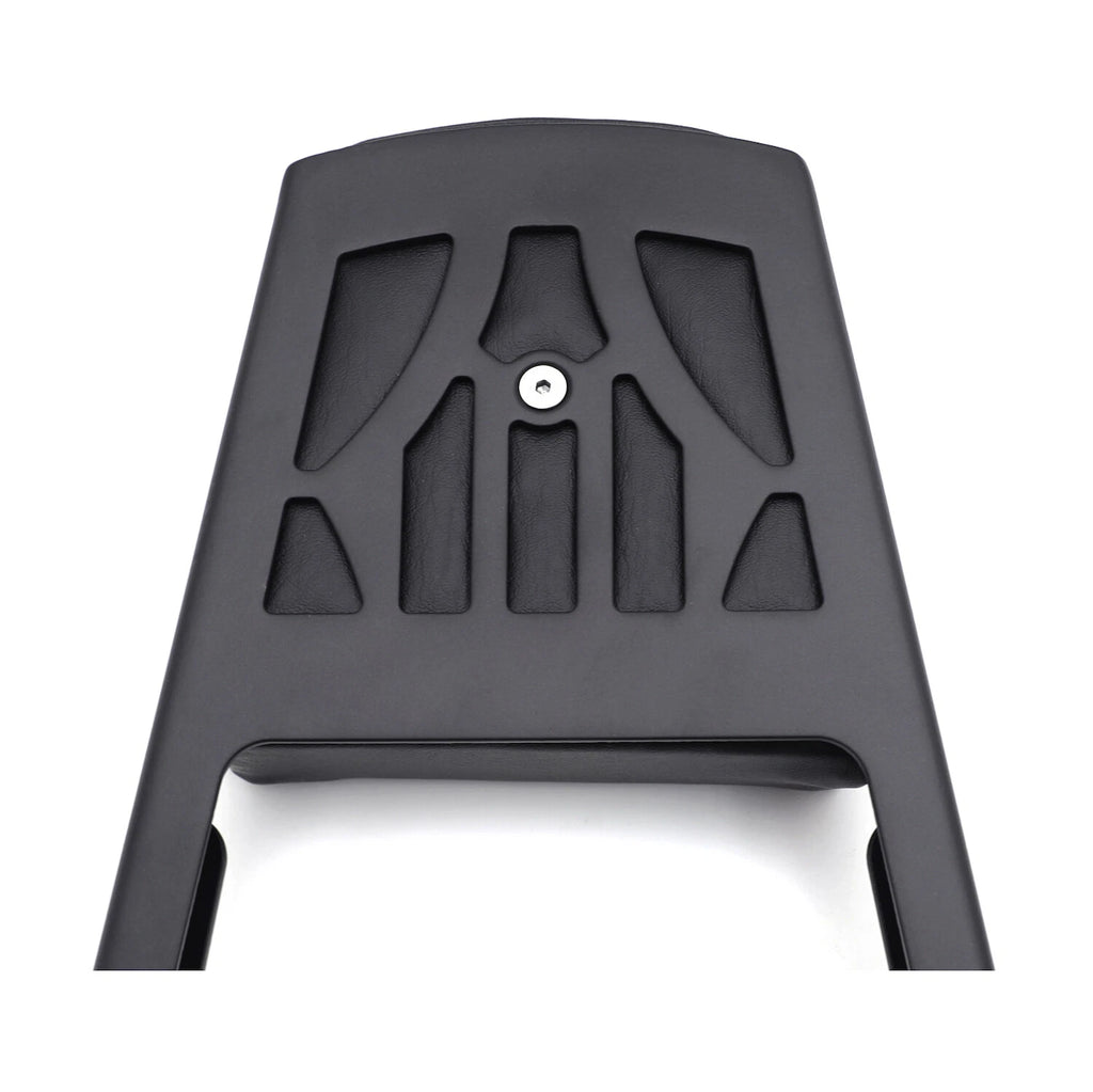 Black Backrest Sissy Bar with Leather Pad for Harley Davidson Sportster (883-1200)