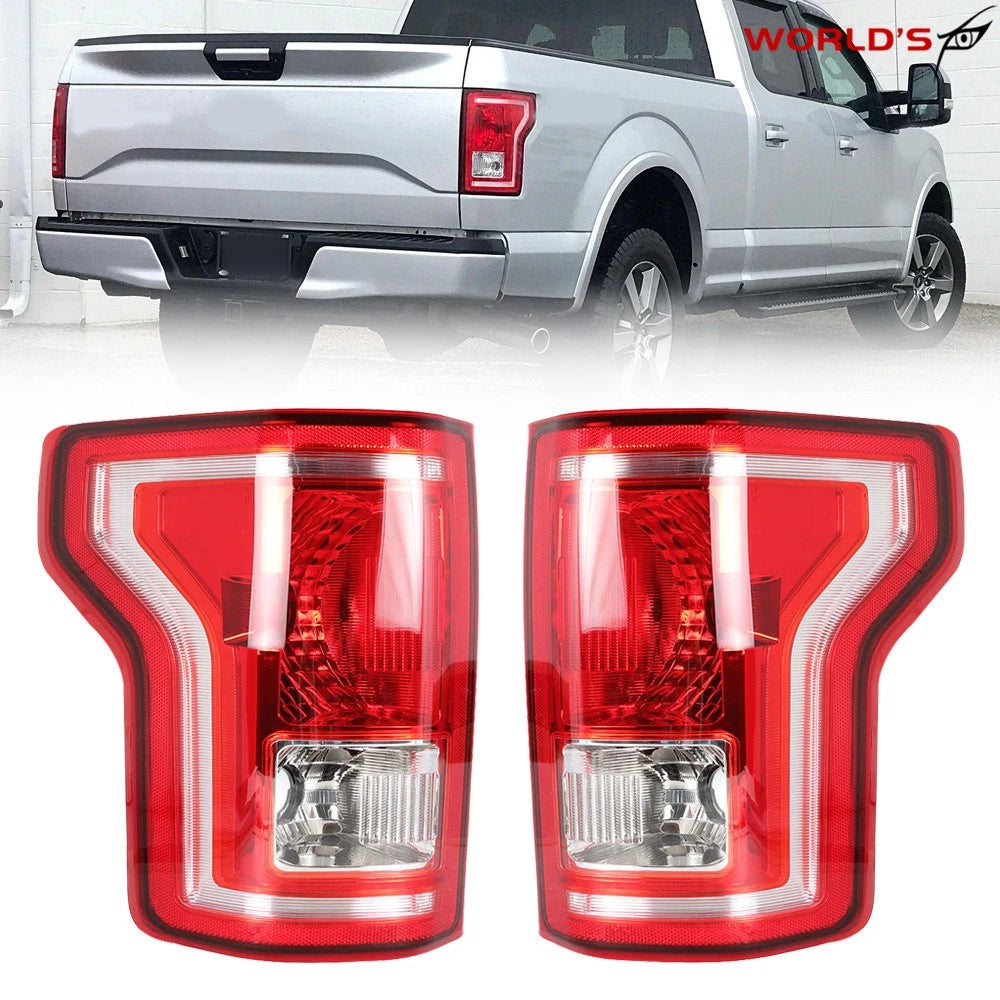 Set of 2 Tail Lights for Ford F-150 (2015–2017) Halogen Left & Right