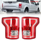 Set of 2 Tail Lights for Ford F-150 (2015–2017) Halogen Left & Right
