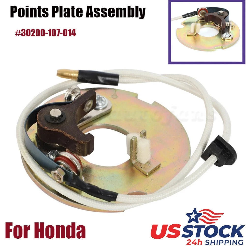 Ignition Points Assembly for Honda ATC90, Trail 90, CT90, CM91, CL90 (1970–1979) 30200-107-014