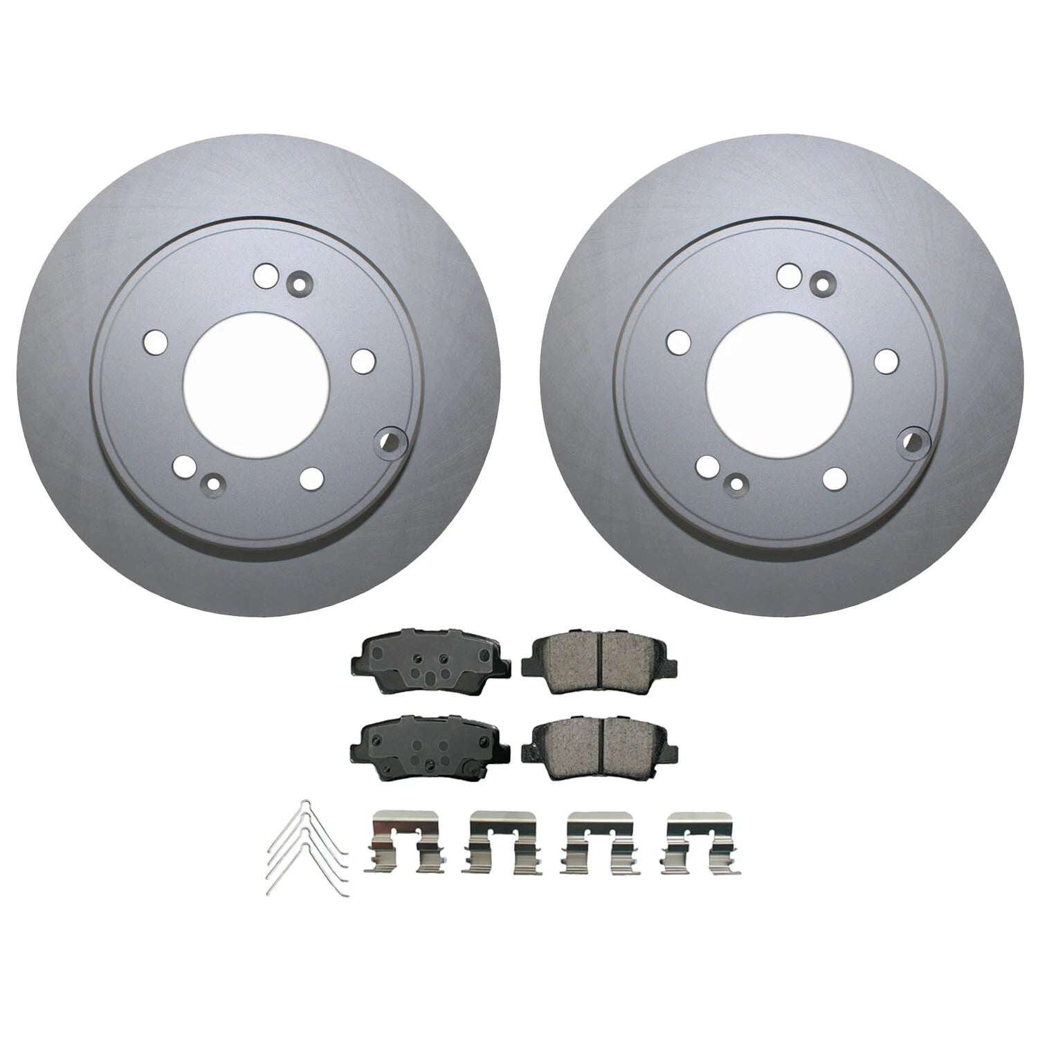 Rear Brake Kit 284mm Rotors & Akebono Pads for Hyundai Sonata, Kia Optima (2011–2019)