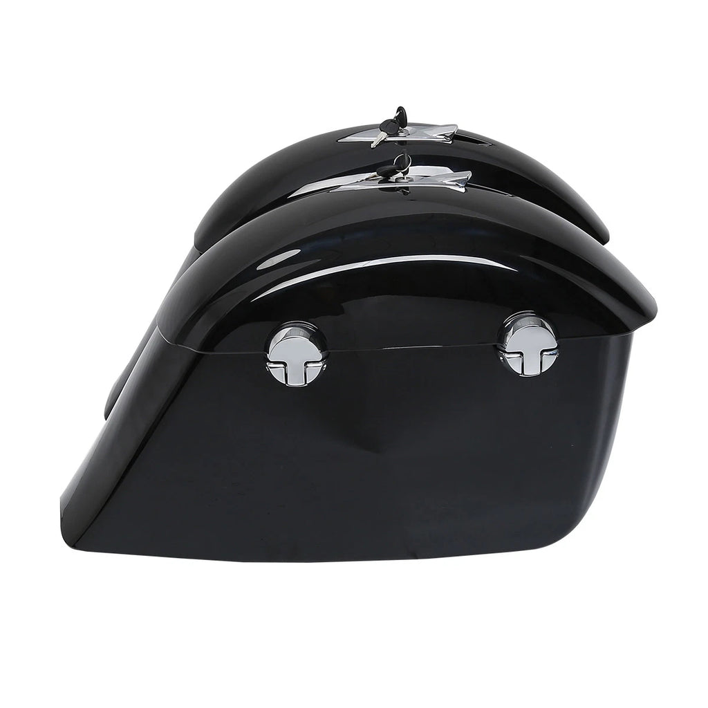 Black Saddlebag Electronic Latches & Carpet Liner for Indian Chieftain (2014–2018)
