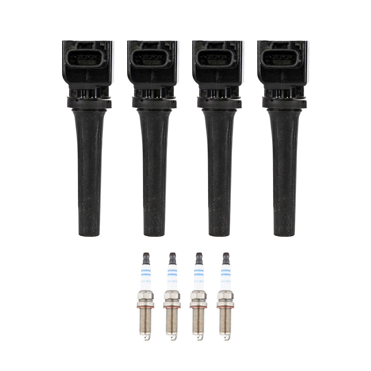 Set of 4 Ignition Coils & Spark Plugs for Mazda CX-30, CX-9 (2020–2023)